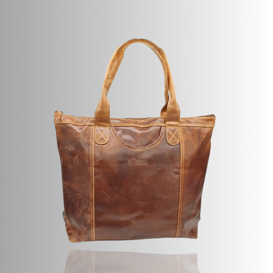 Hannah Leather Nappy Bag