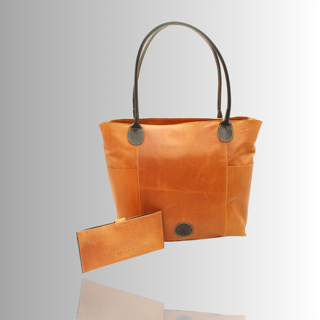 Harriett Leather Hand Bag Combo