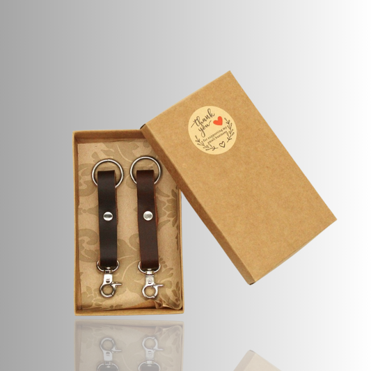 His & Her's Leather Key Rings