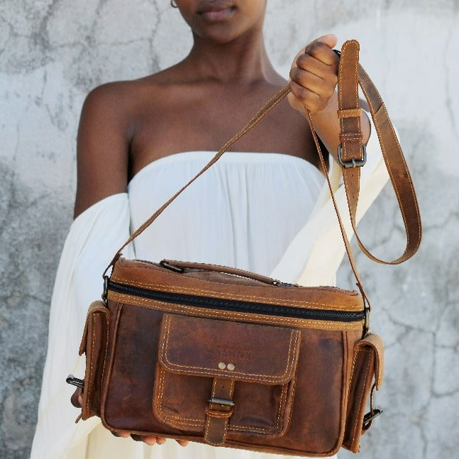 Vintage Leather Camera Bag
