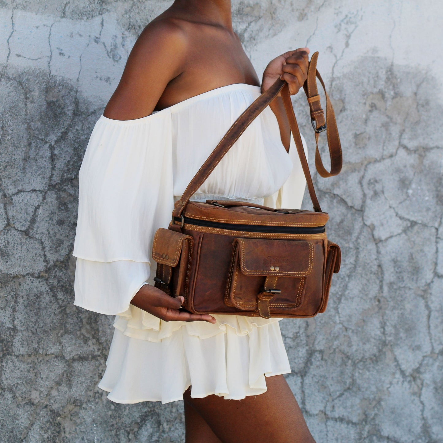 Vintage Leather Camera Bag