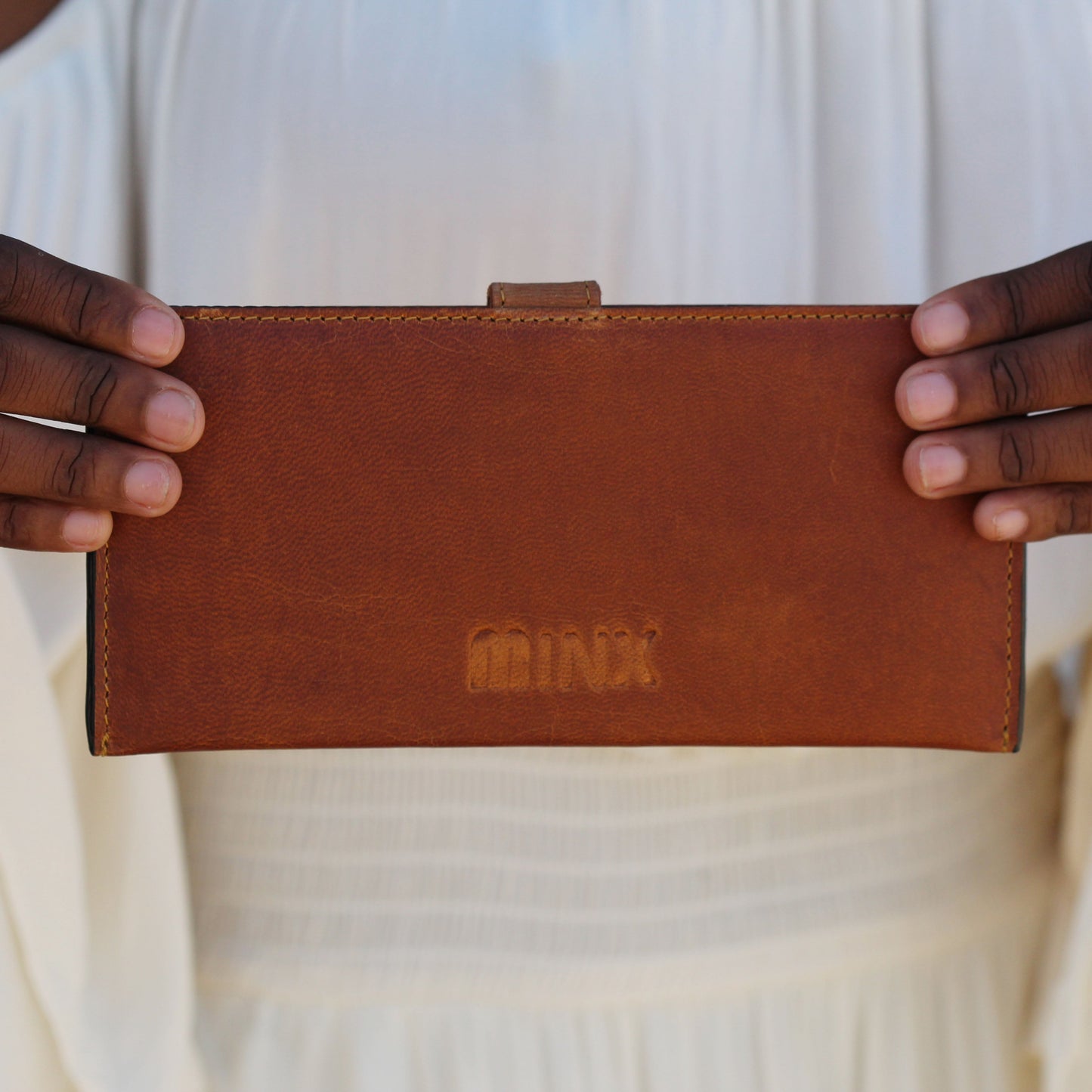 Sleek Red Leather Ladies Wallet