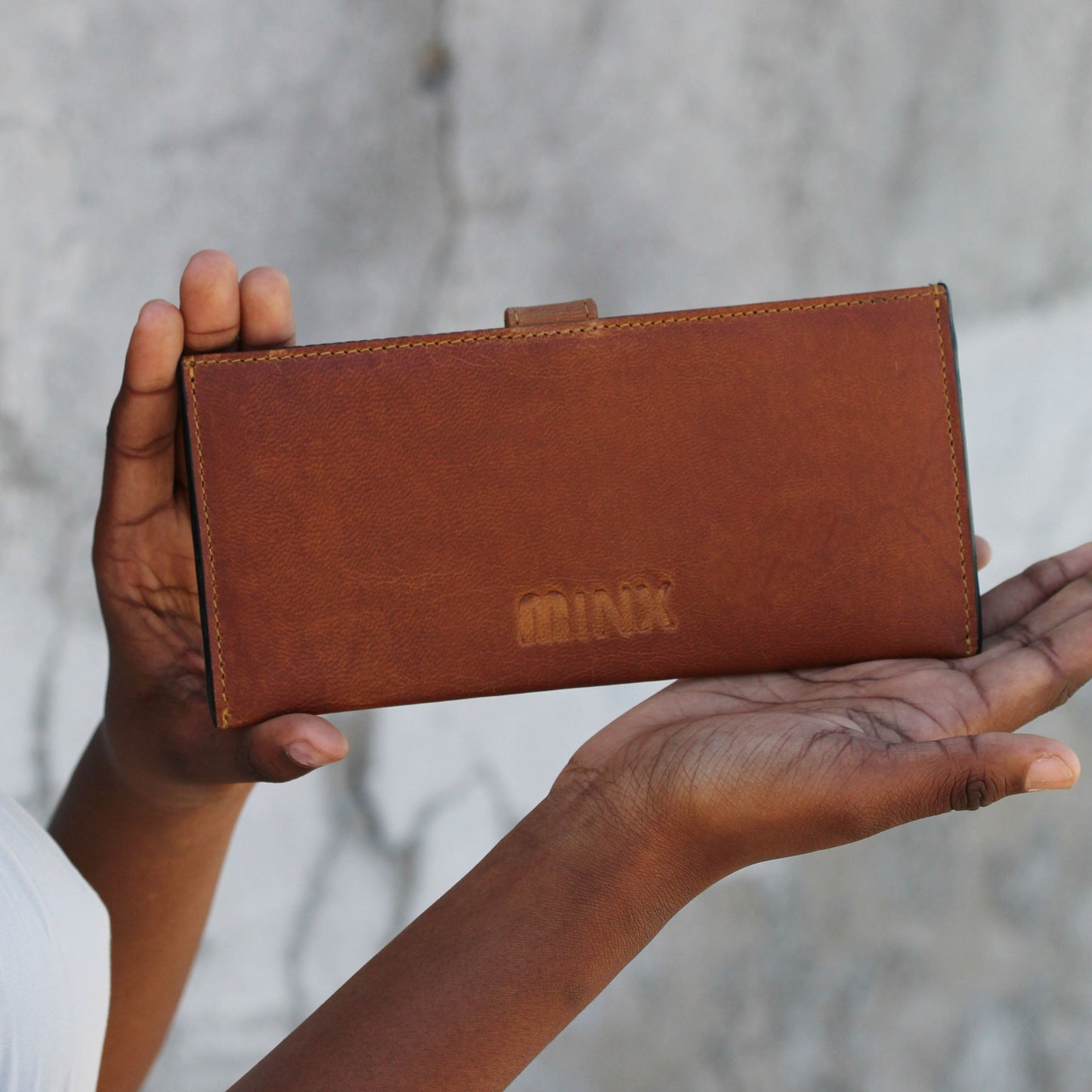 Sleek Red Leather Ladies Wallet