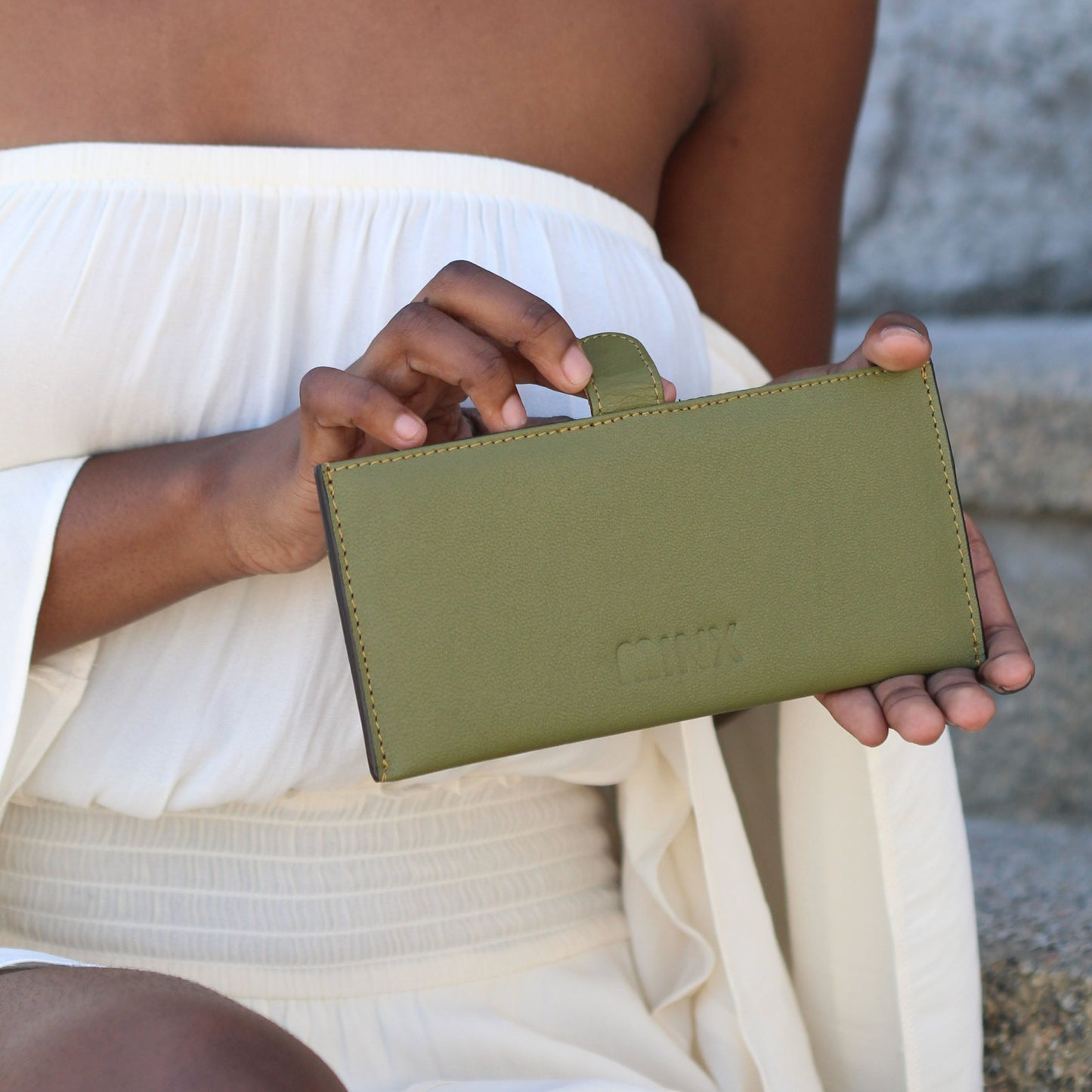 Sleek Red Leather Ladies Wallet