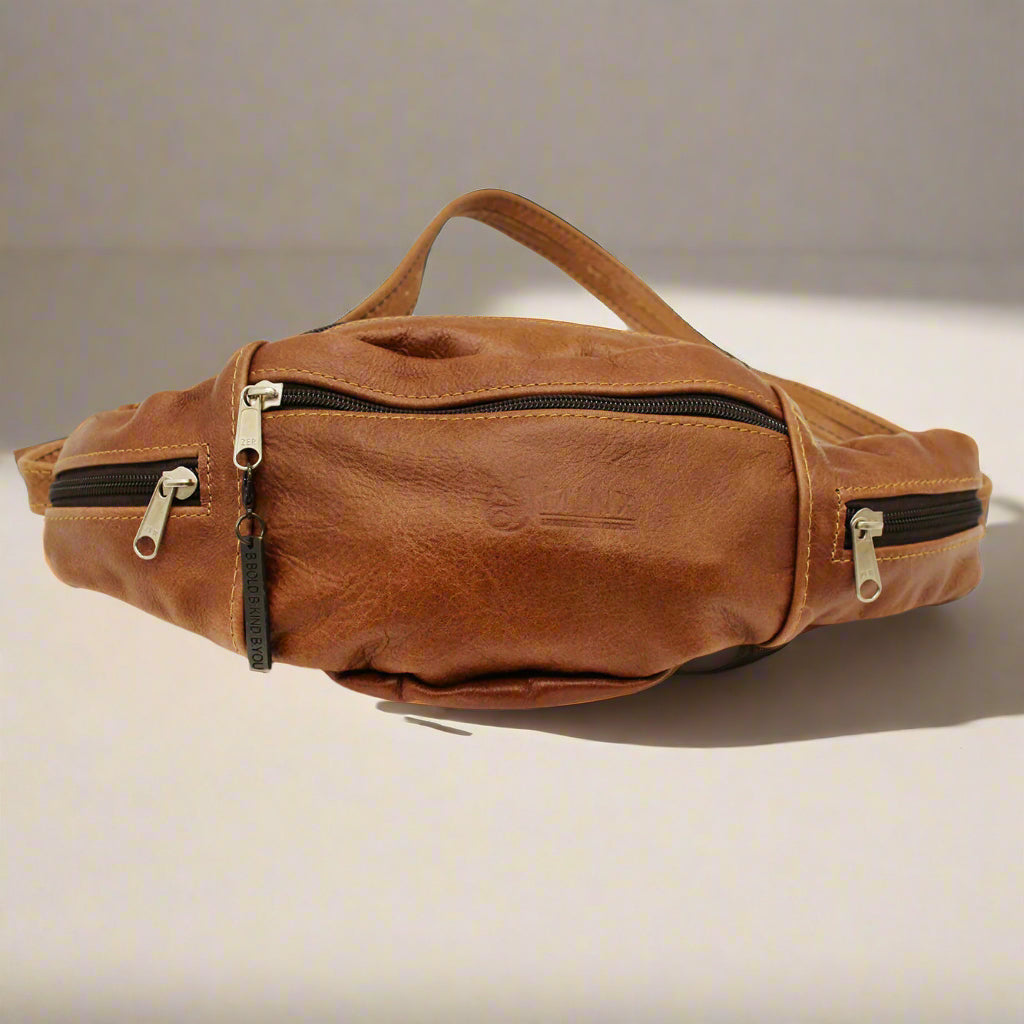 Leather Moon Bag