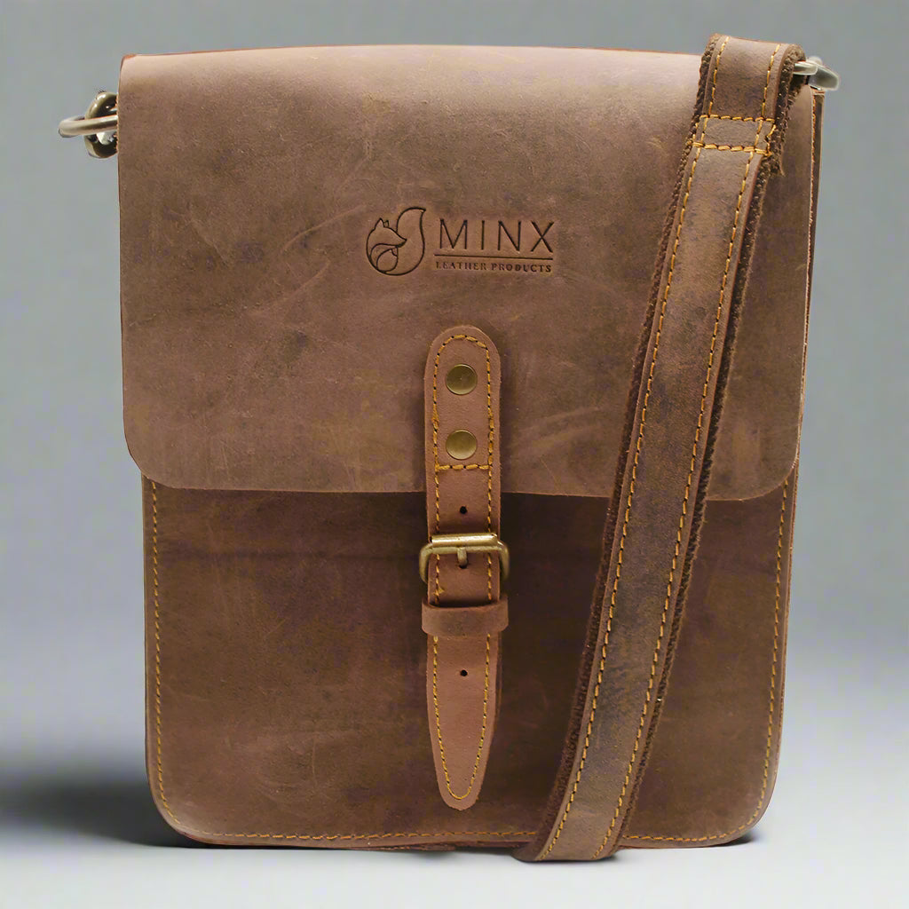 Sophia Leather Box Sling Bag