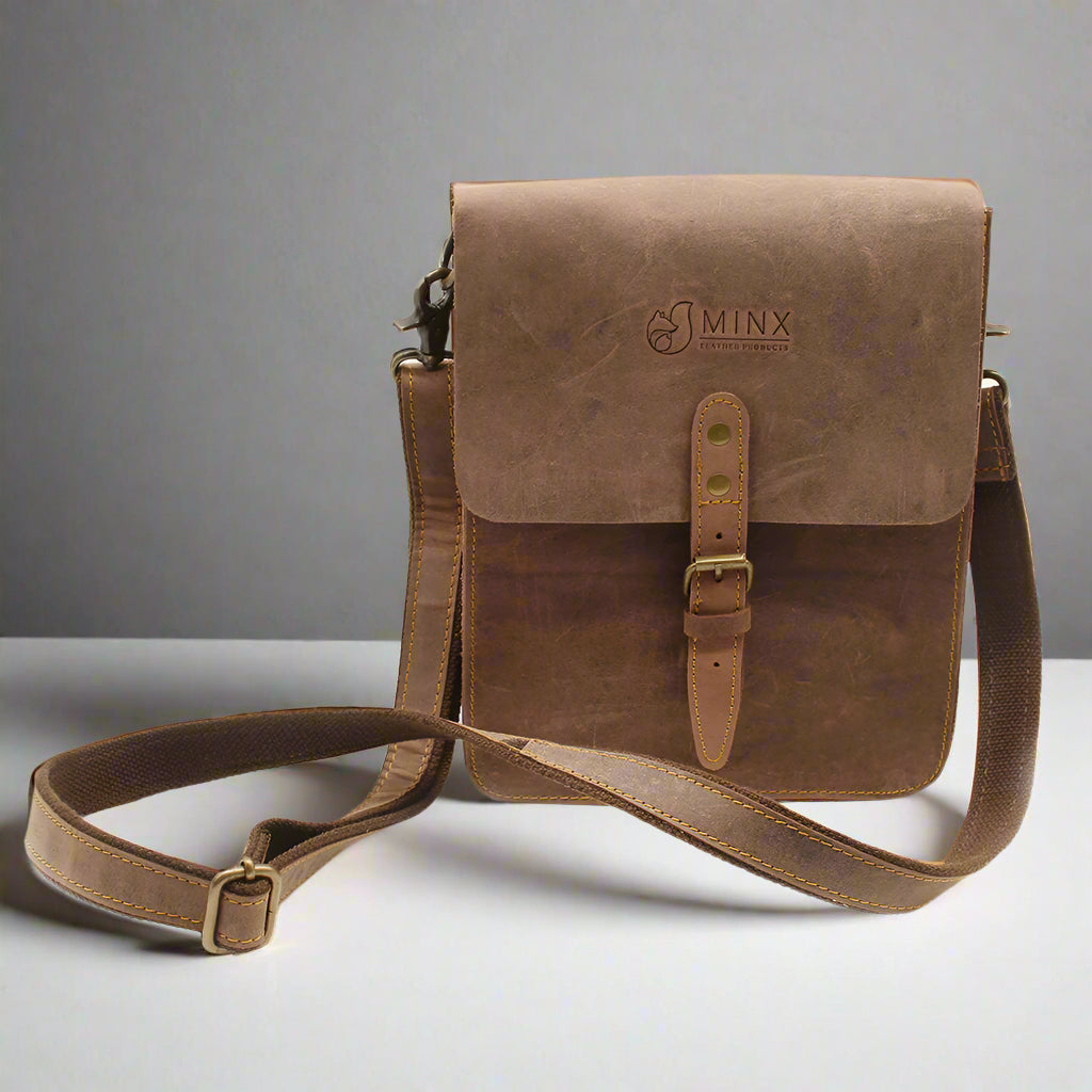 Sophia Leather Box Sling Bag