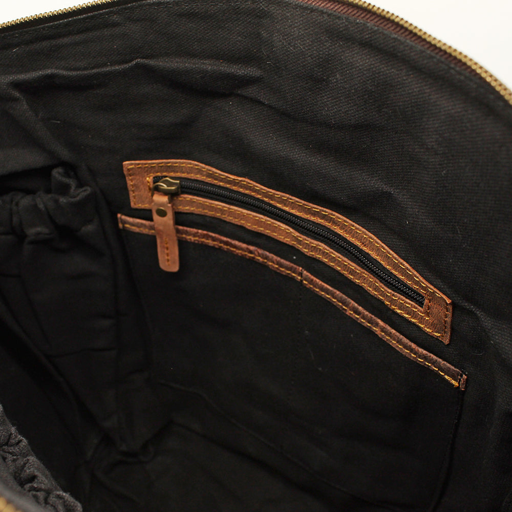 Hannah Leather Nappy Bag