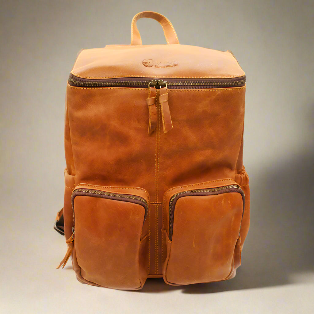 Luna Leather Nappy Backpack