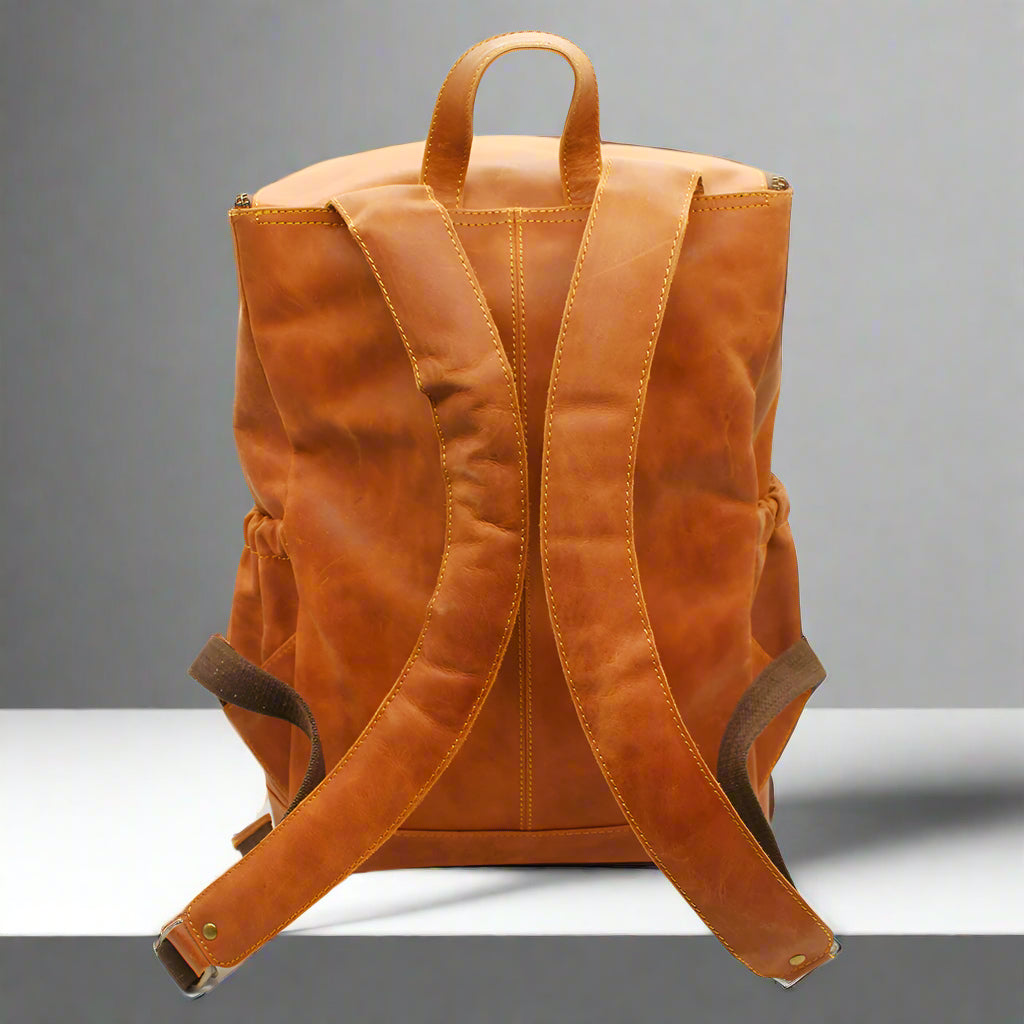 Luna Leather Nappy Backpack