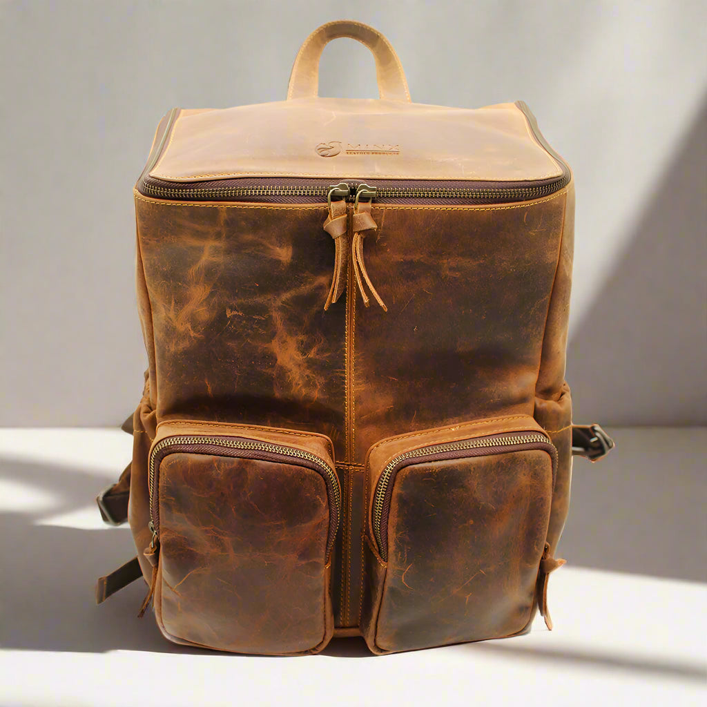 Luna Leather Nappy Backpack
