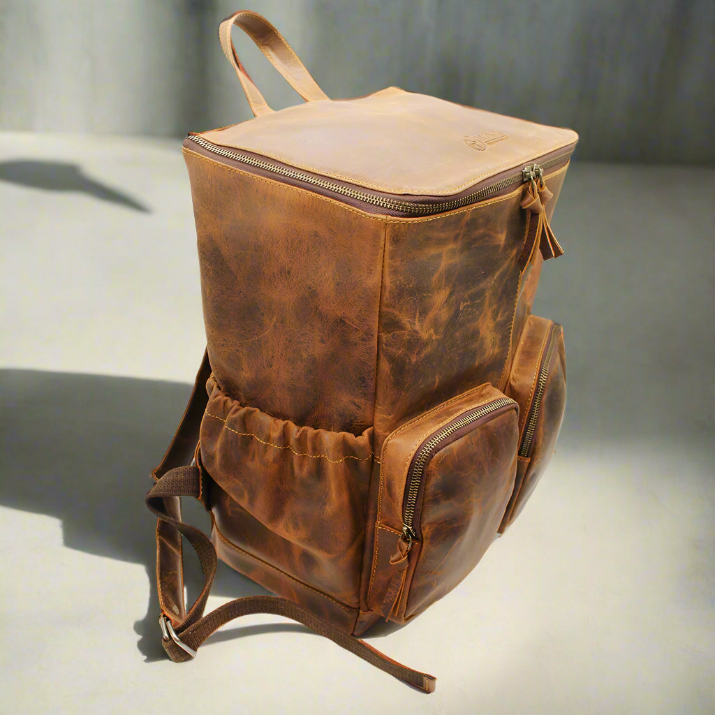 Luna Leather Nappy Backpack