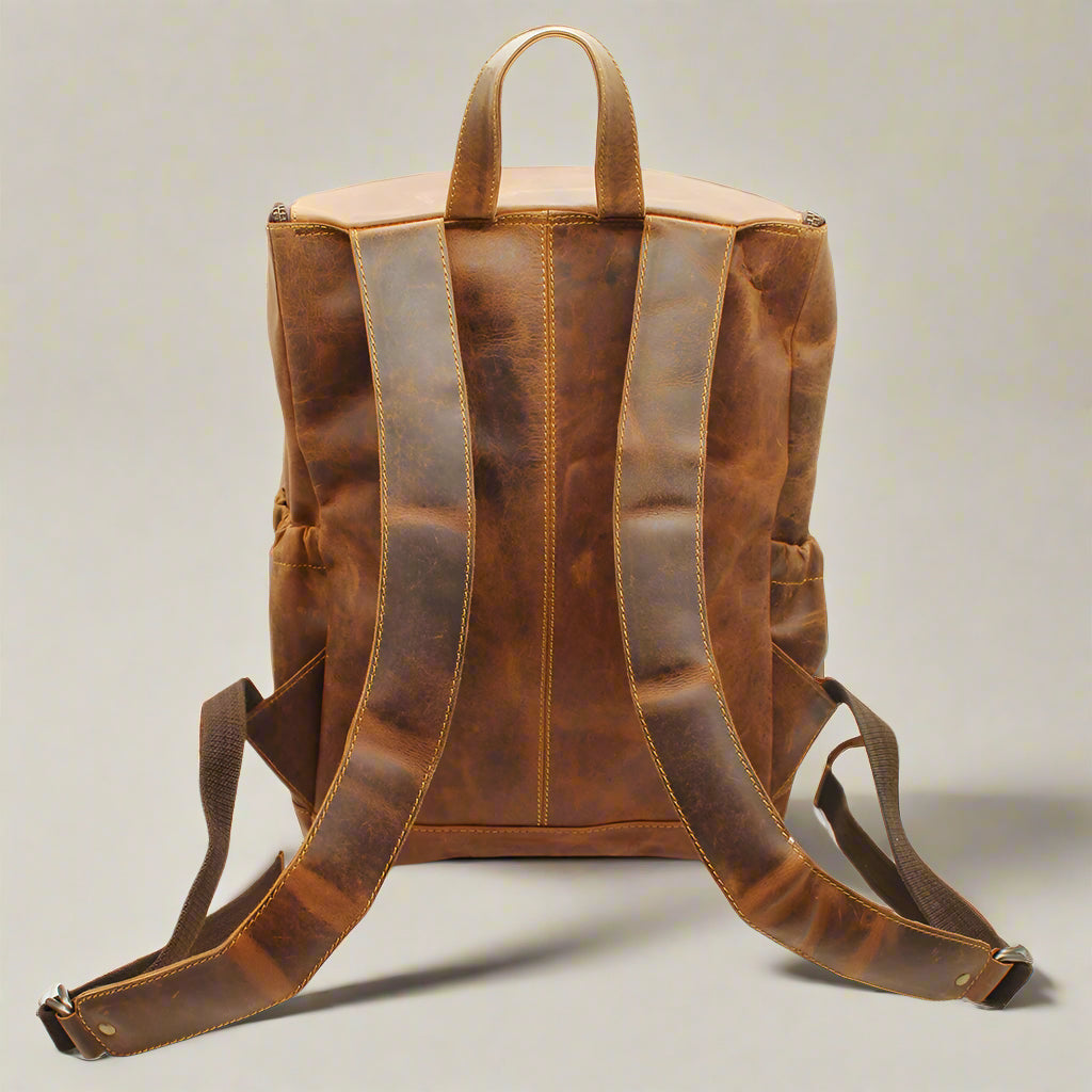 Luna Leather Nappy Backpack