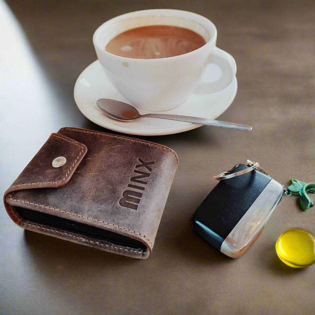 Concertina Leather  Card Holder