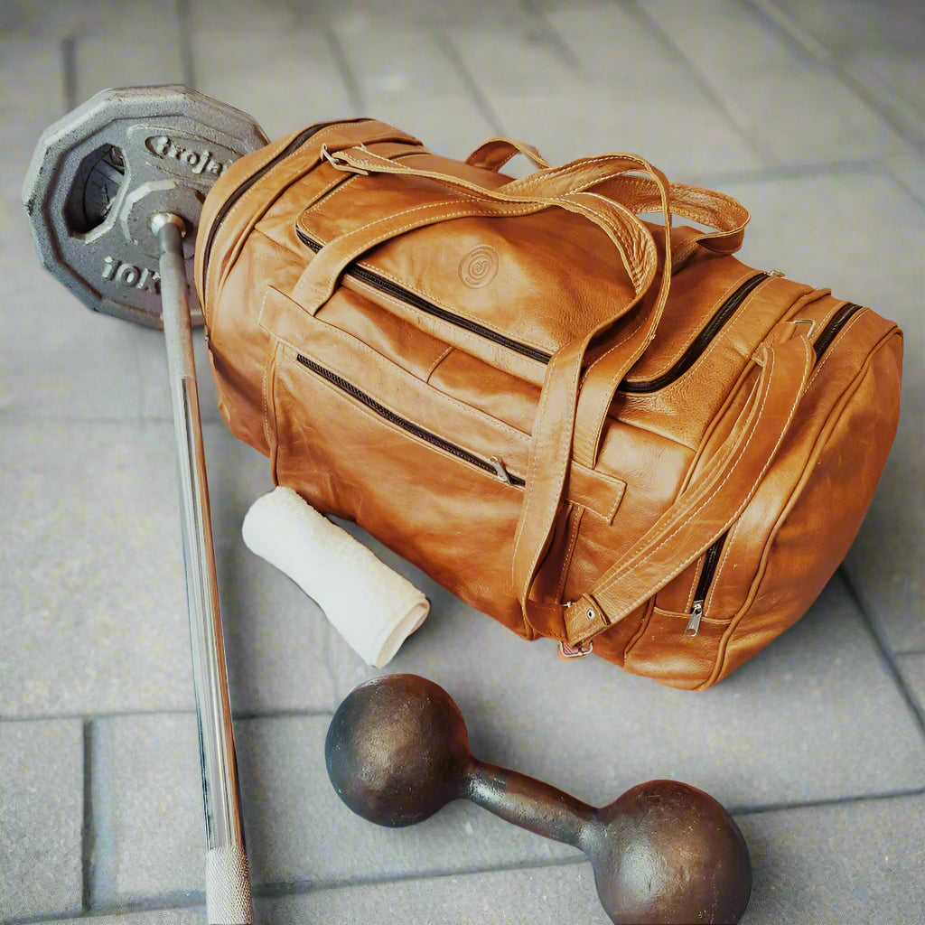 Bobby Square Leather Duffle Bag