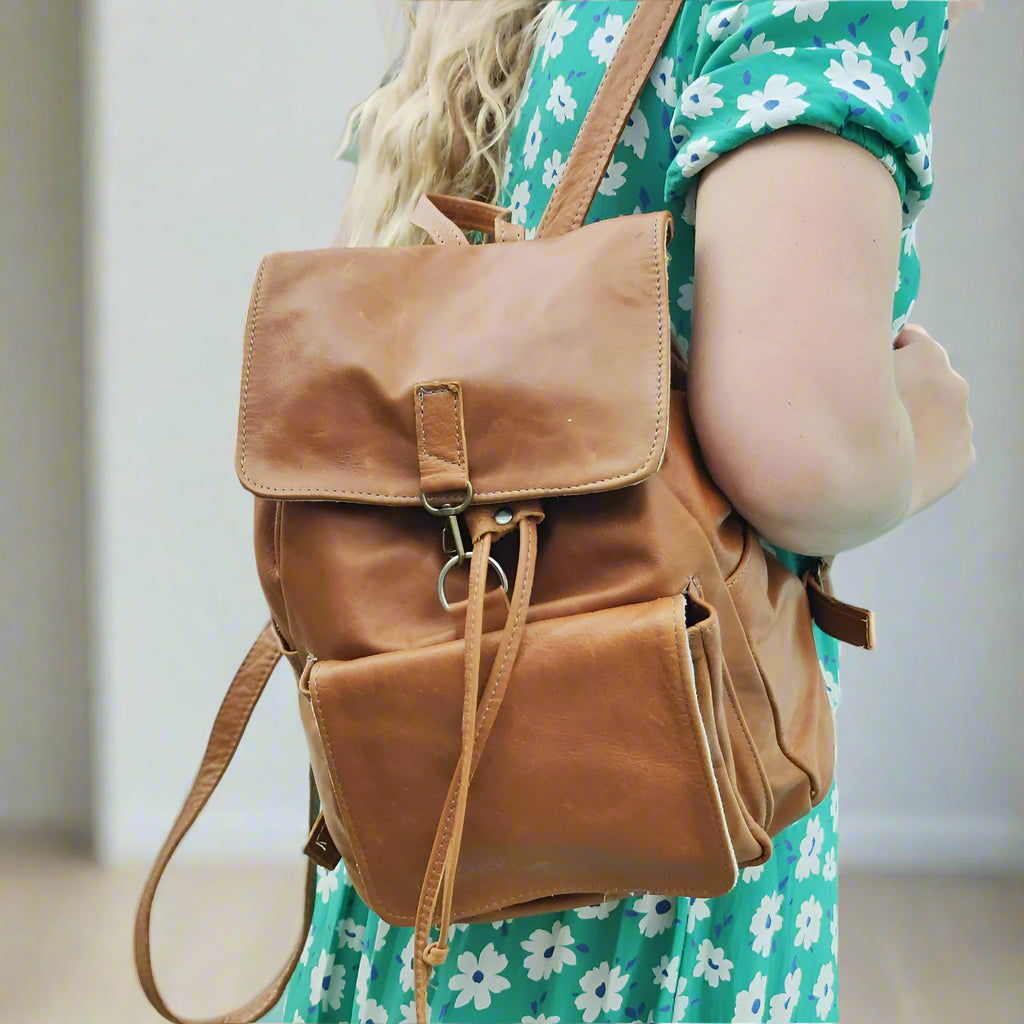 Drew Leather Backpack