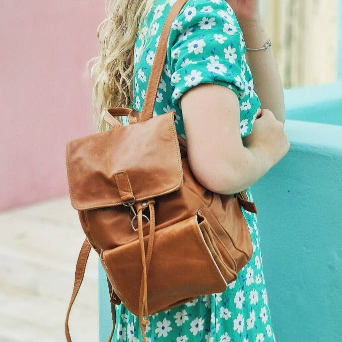 Drew Leather Backpack