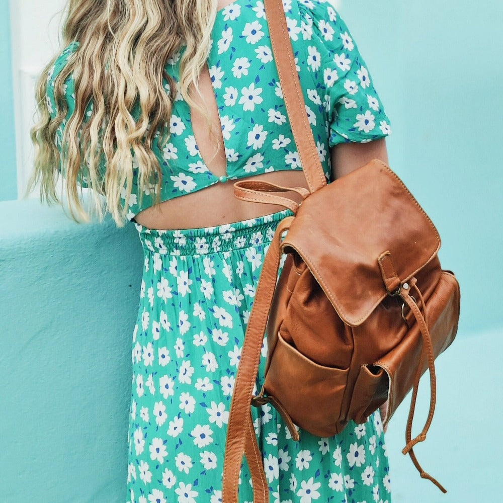 Drew Leather Backpack