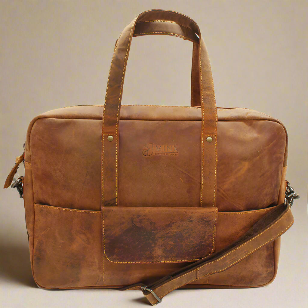 Phi Phi Leather Laptop Bag