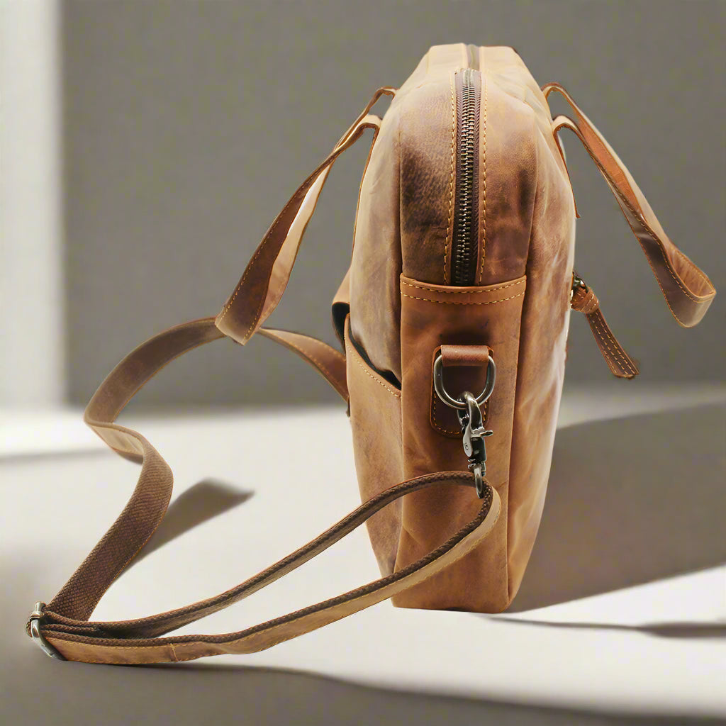 Phi Phi Leather Laptop Bag