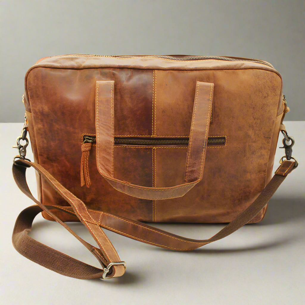 Phi Phi Leather Laptop Bag