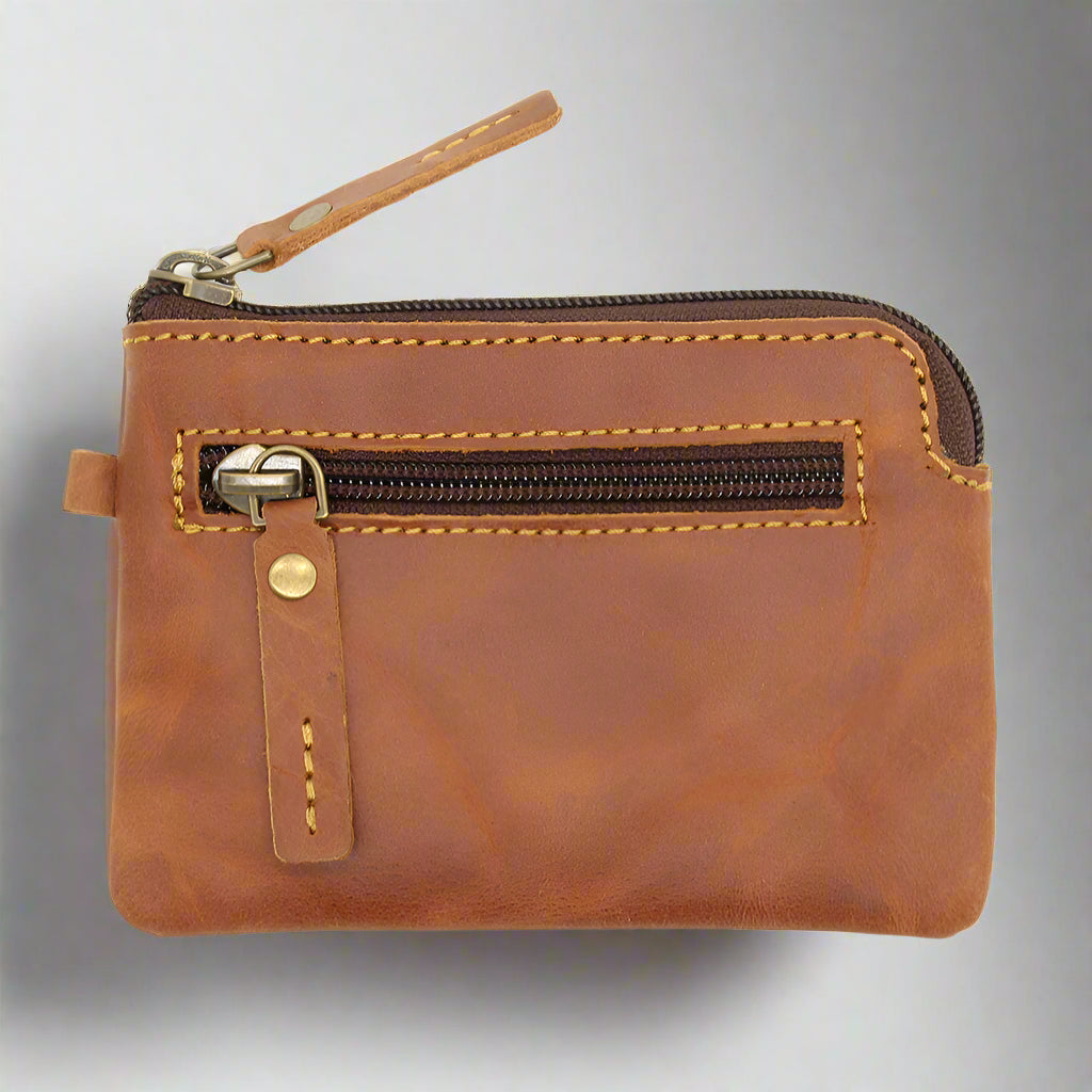 Unisex Leather Key and Card Holder