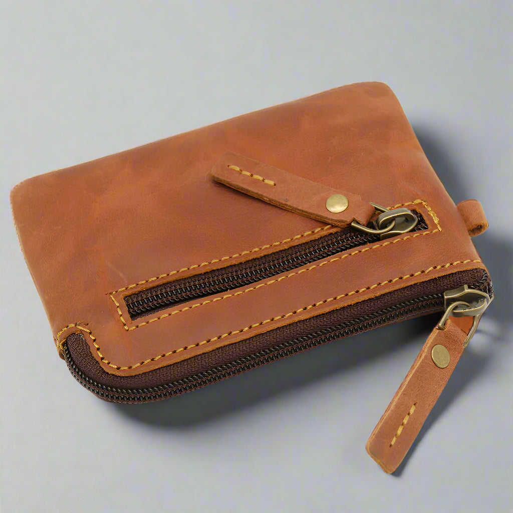 Unisex Leather Key and Card Holder