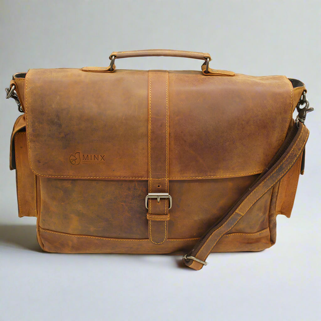 Dominican Leather Laptop Bag