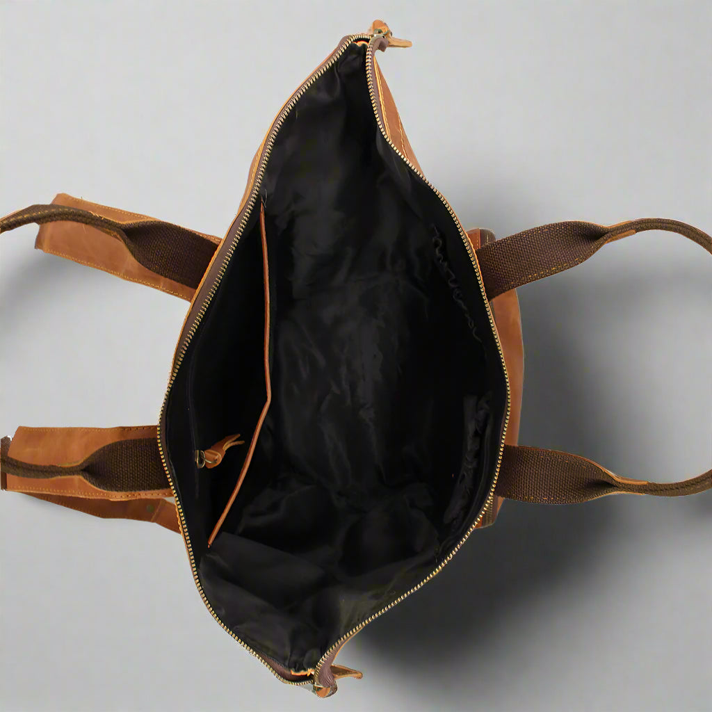 Amaliya Leather Nappy Bag