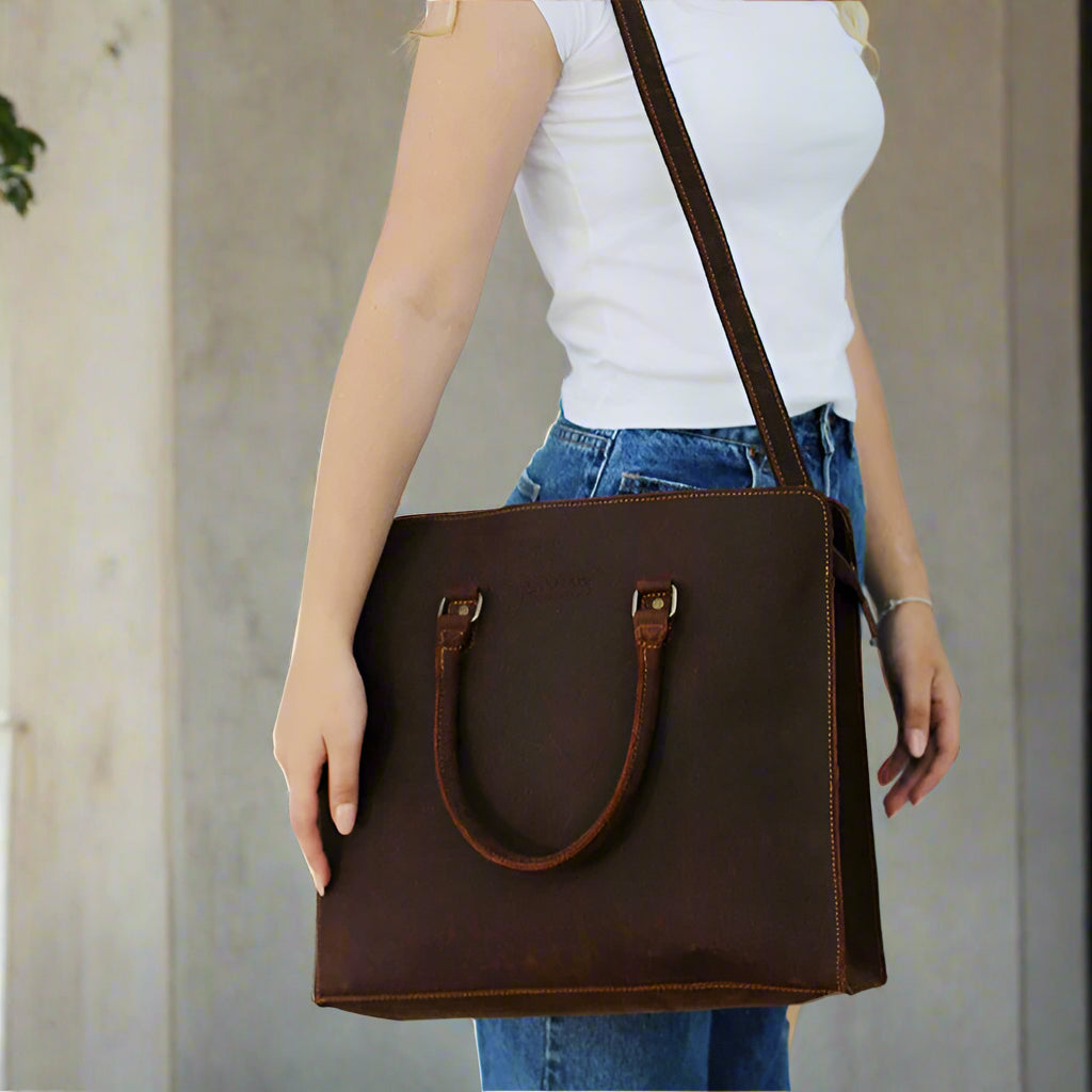 Josie Leather Hand / Laptop Bag