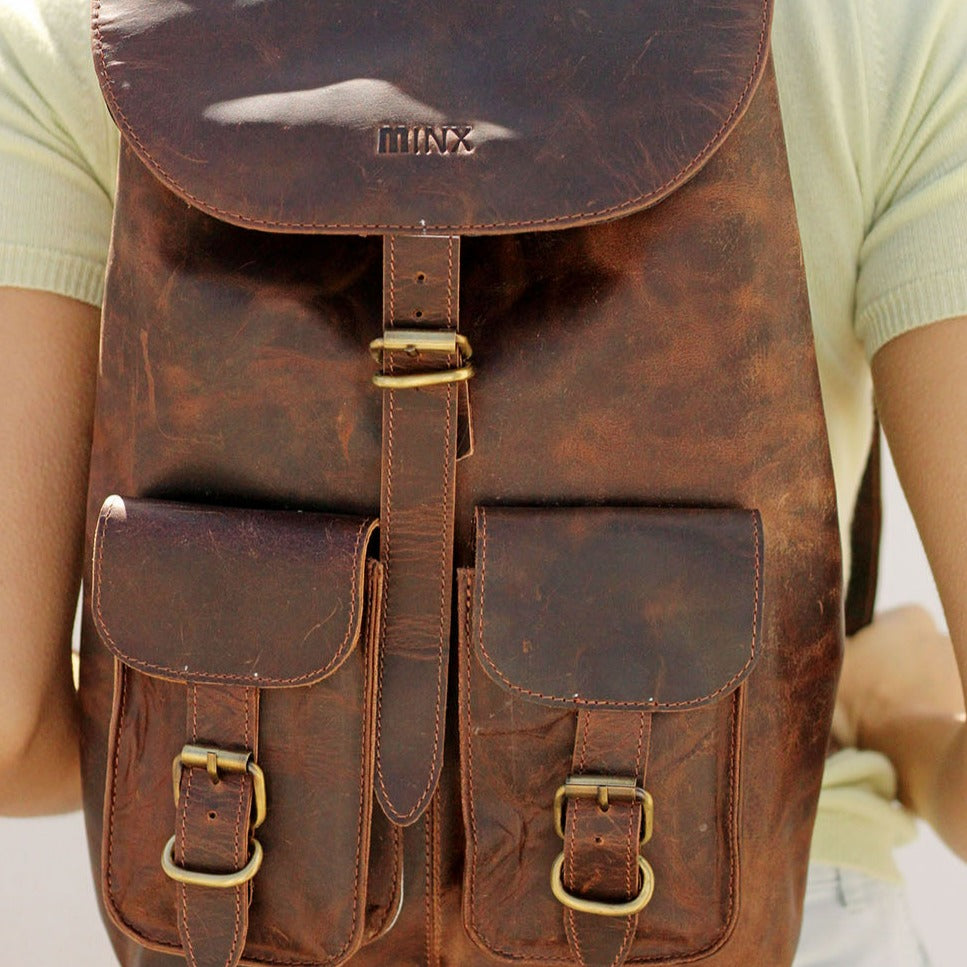 Sherri Leather Back Pack END OF RANGE SALE