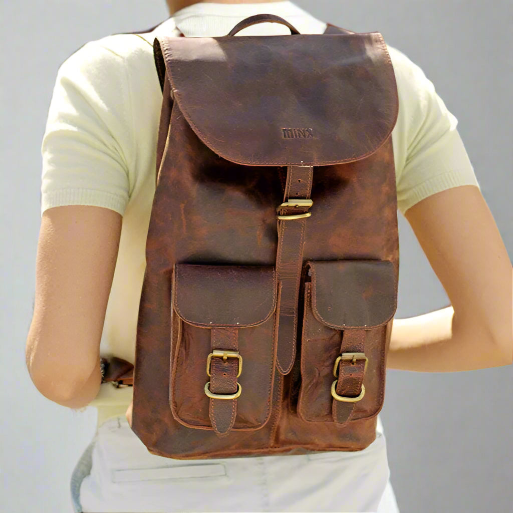 Sherri Leather Back Pack END OF RANGE SALE