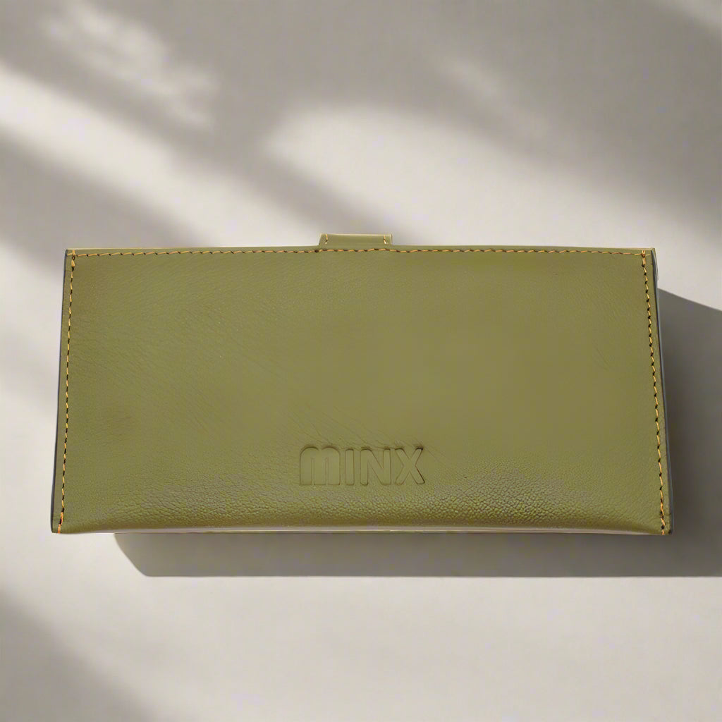 Sleek Red Leather Ladies Wallet