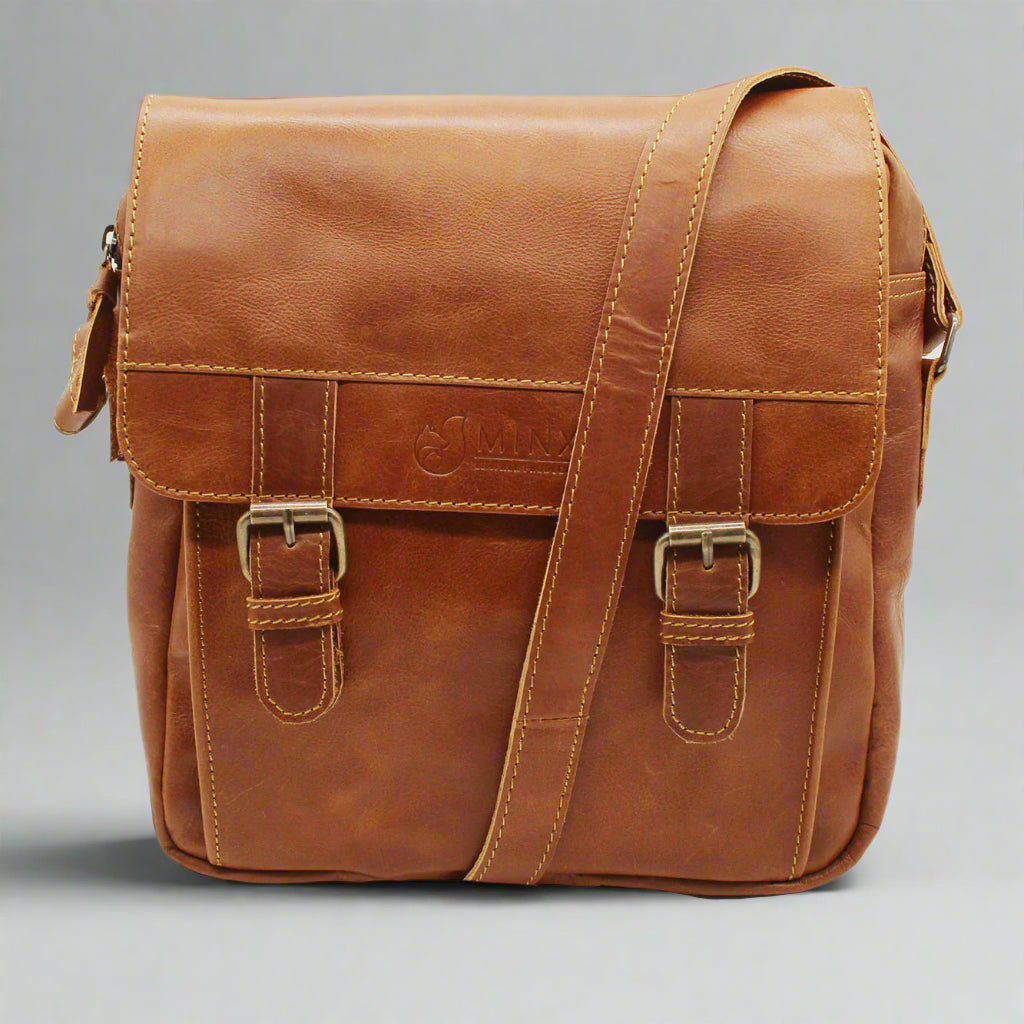 Jessie Leather Messenger Bag
