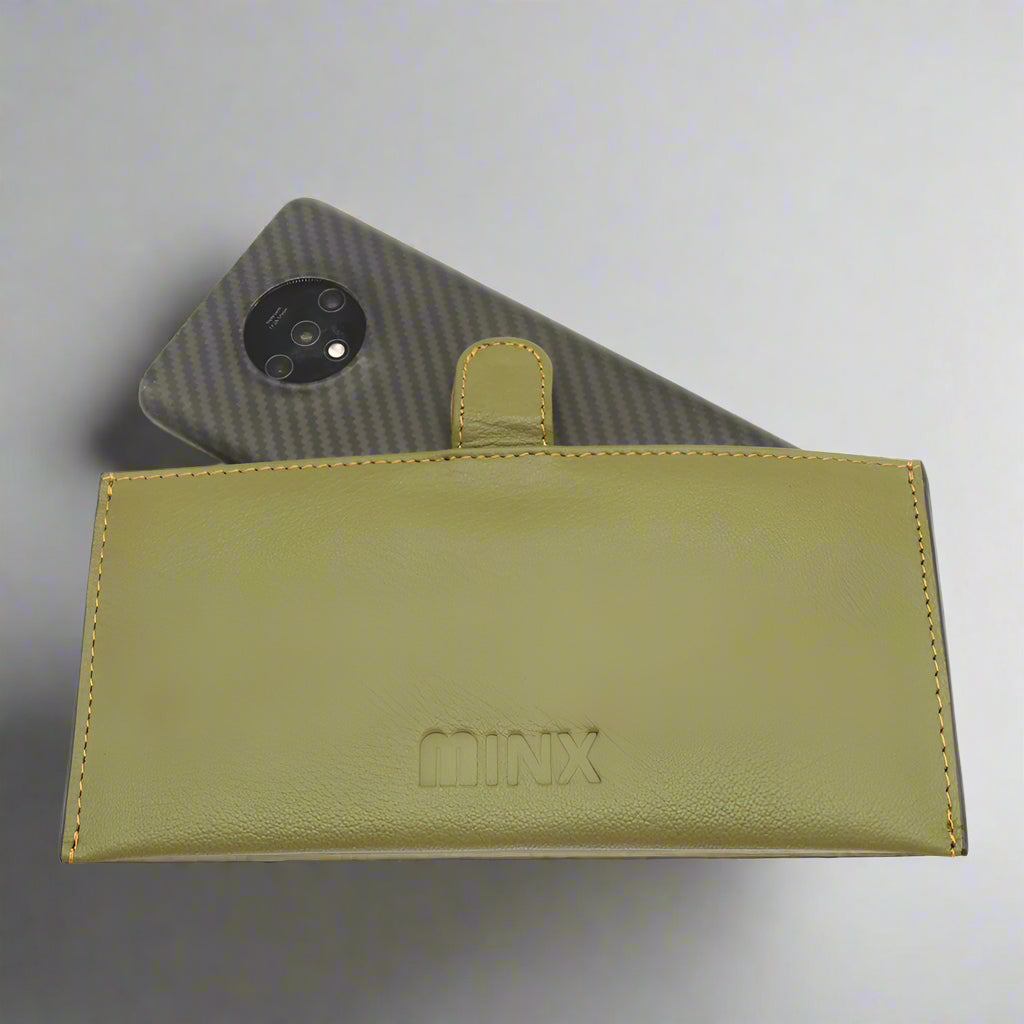 Sleek Red Leather Ladies Wallet