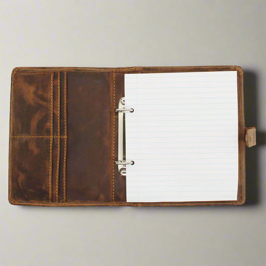 A5 Leather Business Folder