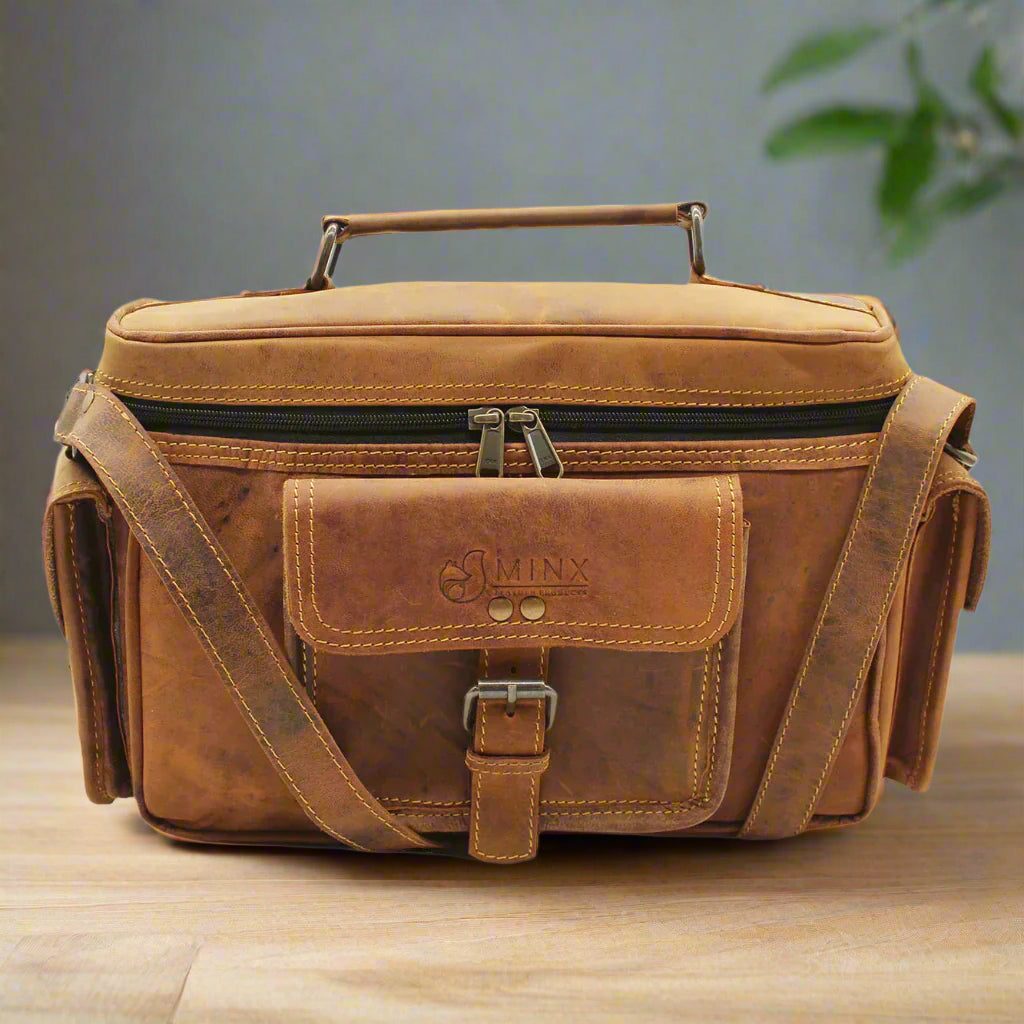 Vintage Leather Camera Bag