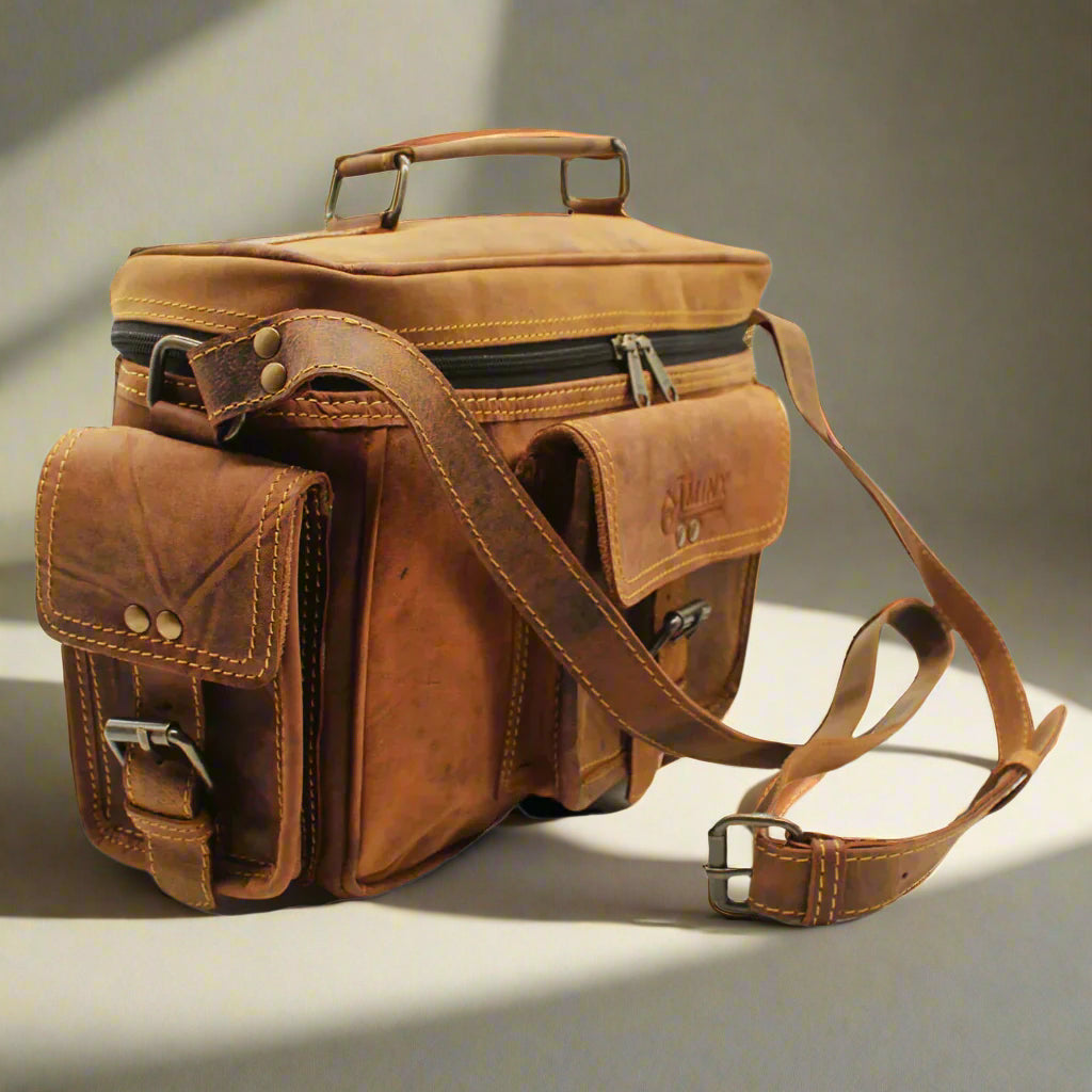 Vintage Leather Camera Bag