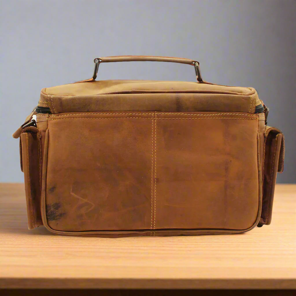Vintage Leather Camera Bag