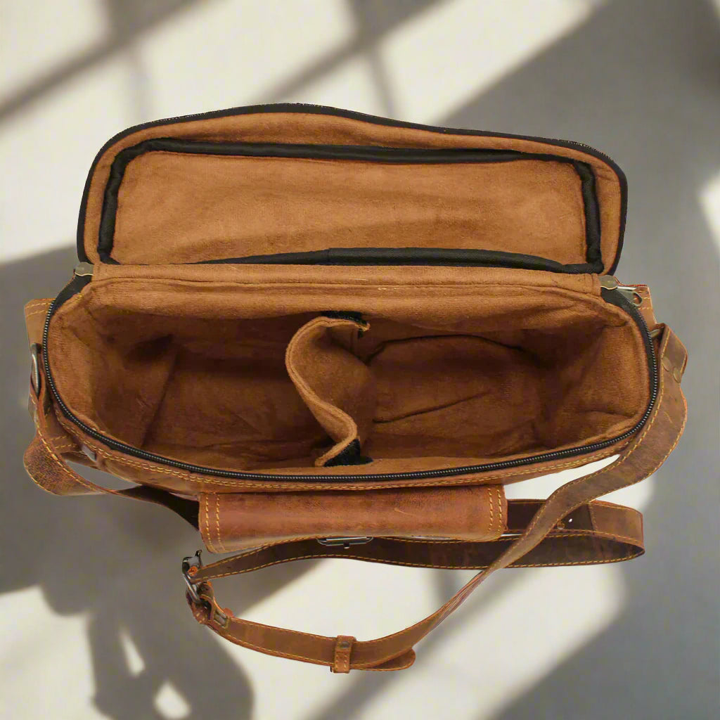 Vintage Leather Camera Bag