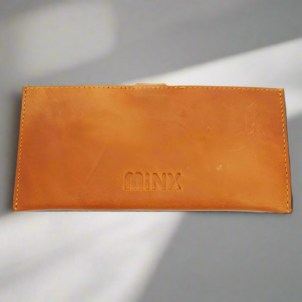 Sleek Red Leather Ladies Wallet