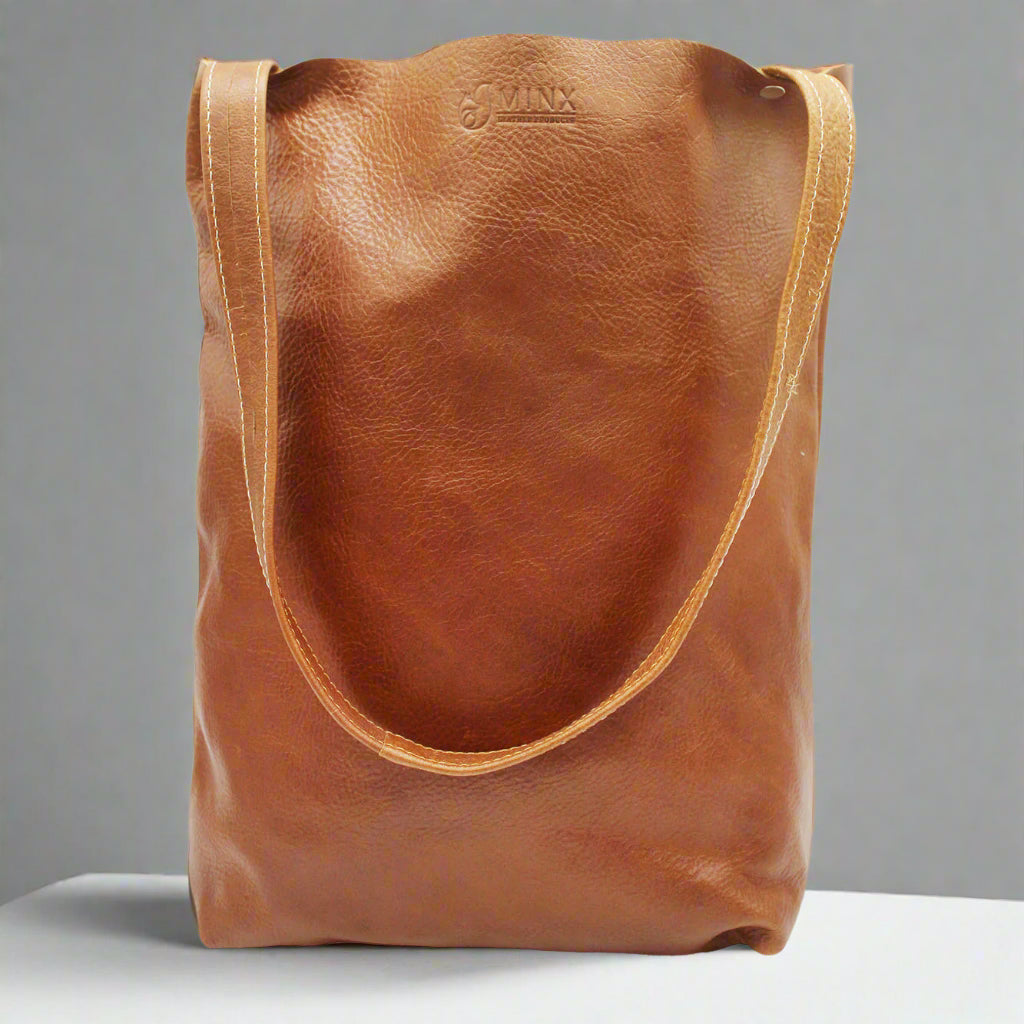 Zara Leather Shopper Bag