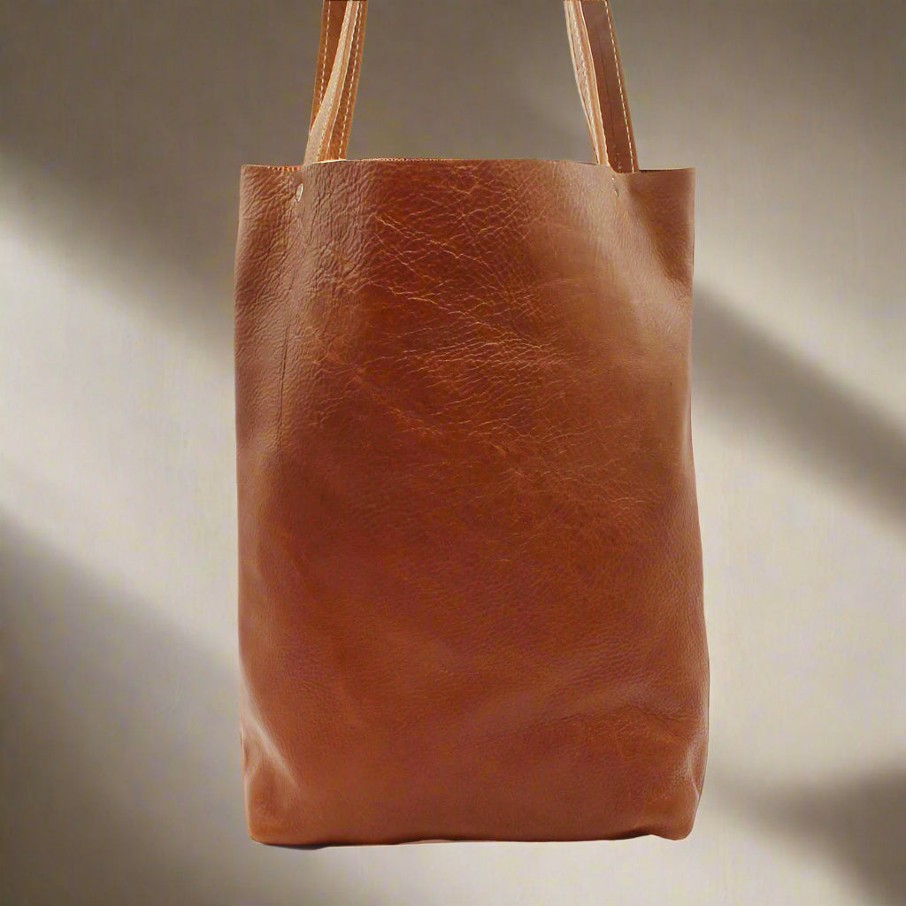 Zara Leather Shopper Bag