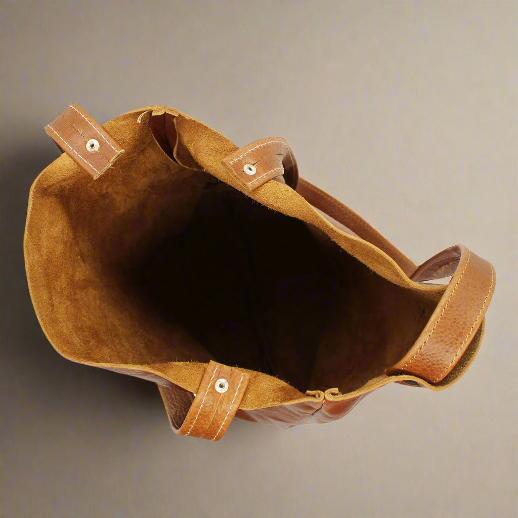 Zara Leather Shopper Bag
