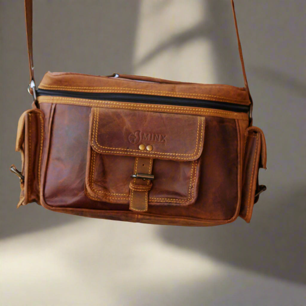 Vintage Leather Camera Bag