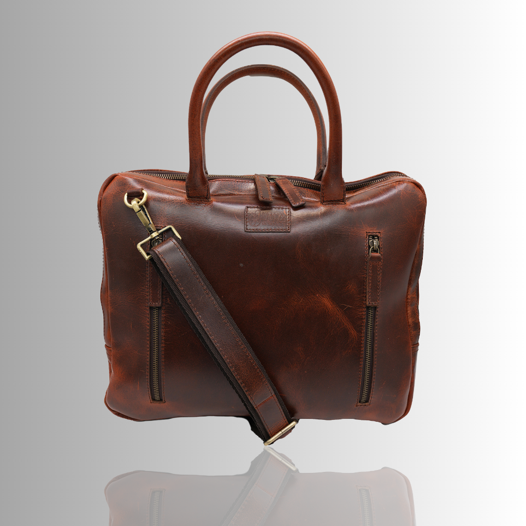 Ibiza Isle Leather Laptop Bag