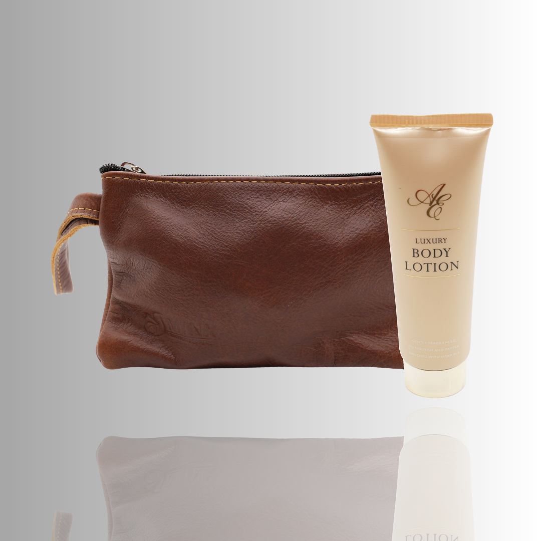 Make Up Bag and Body Lotion Gift Set WOMENS DAY