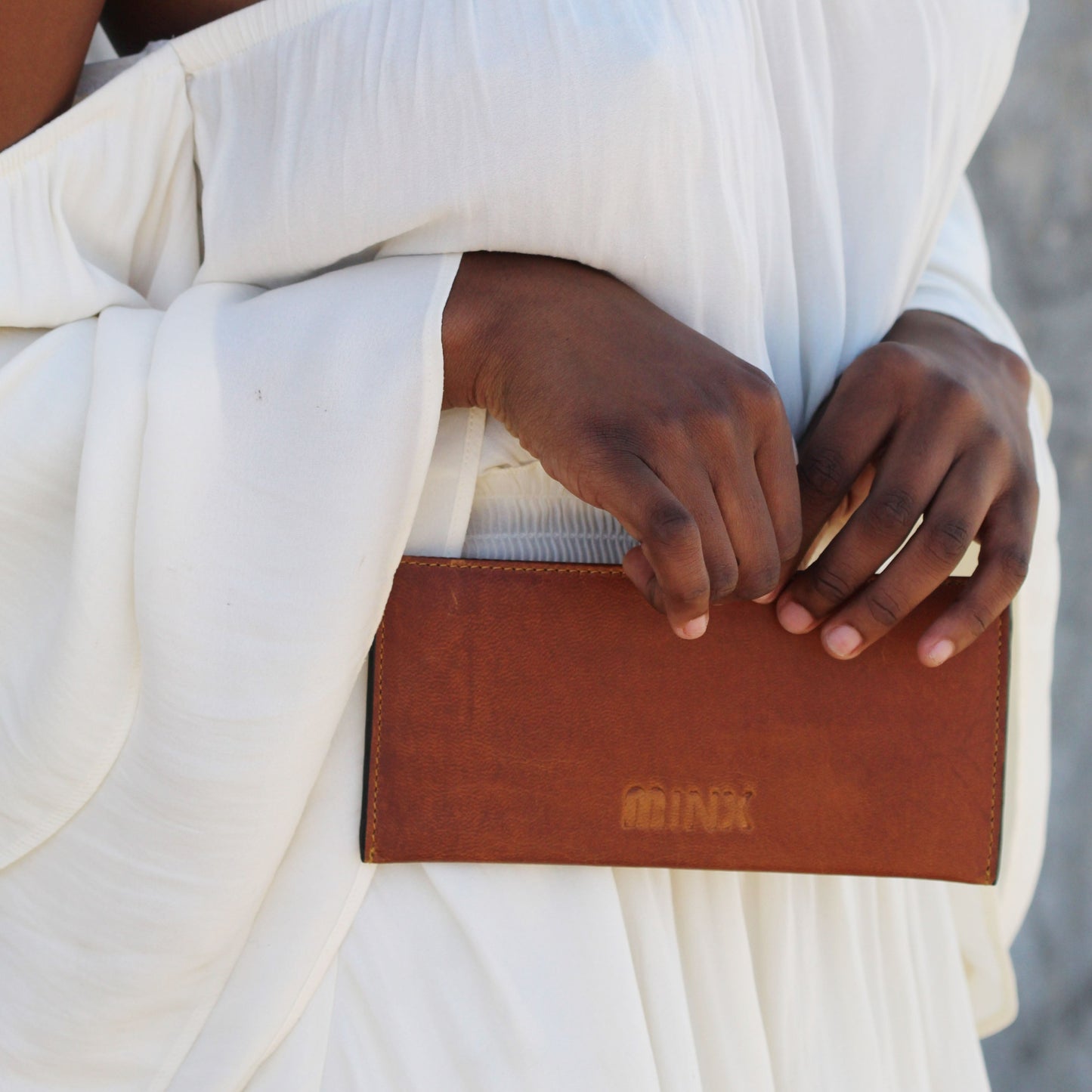 Sleek Red Leather Ladies Wallet