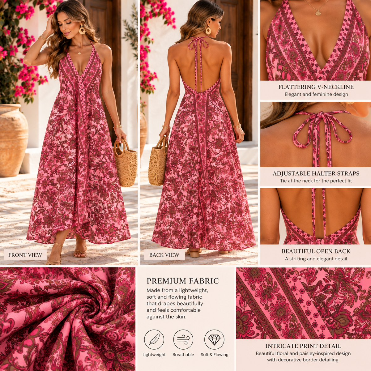 Blush Bloom Maxi Dress