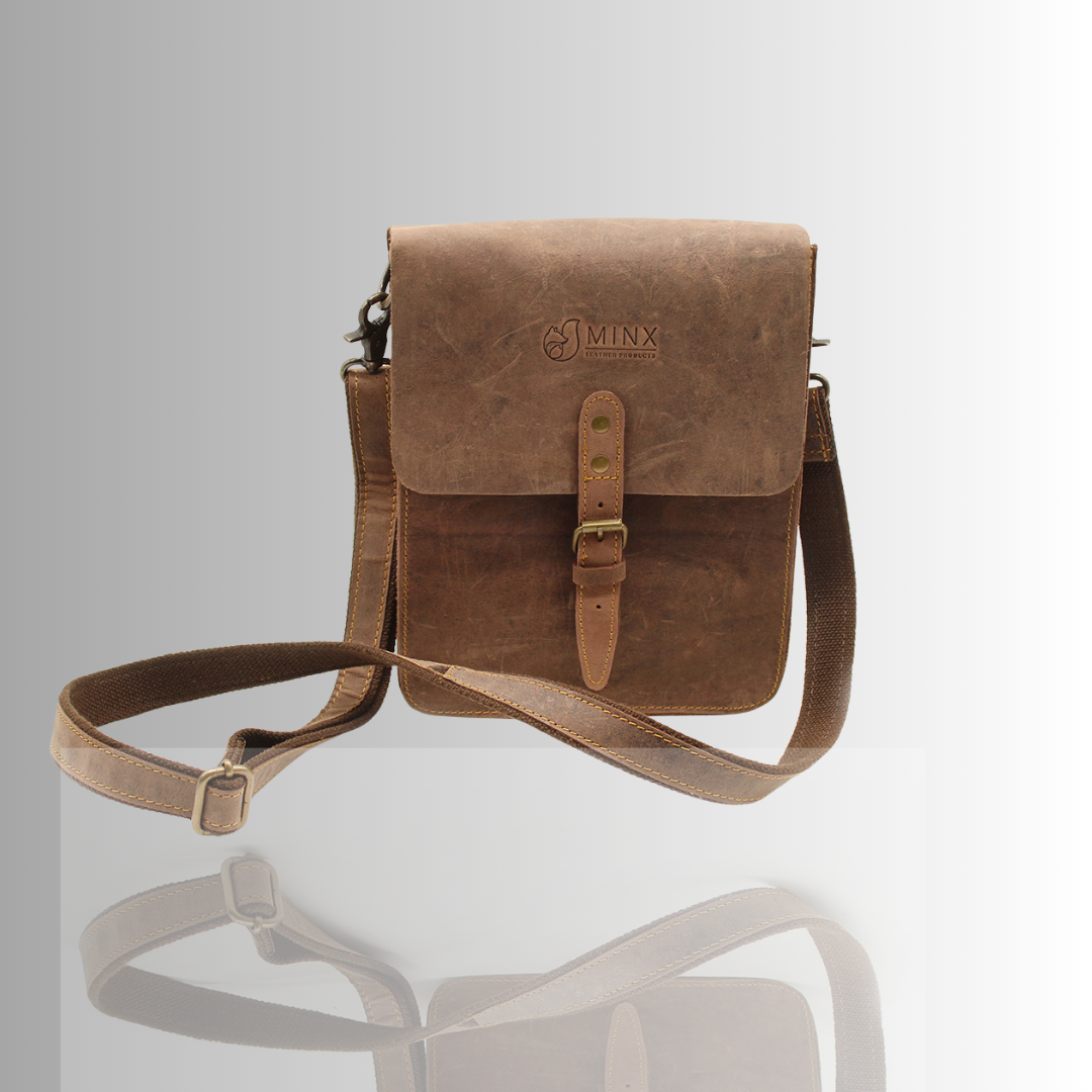 Sophia Leather Box Sling Bag